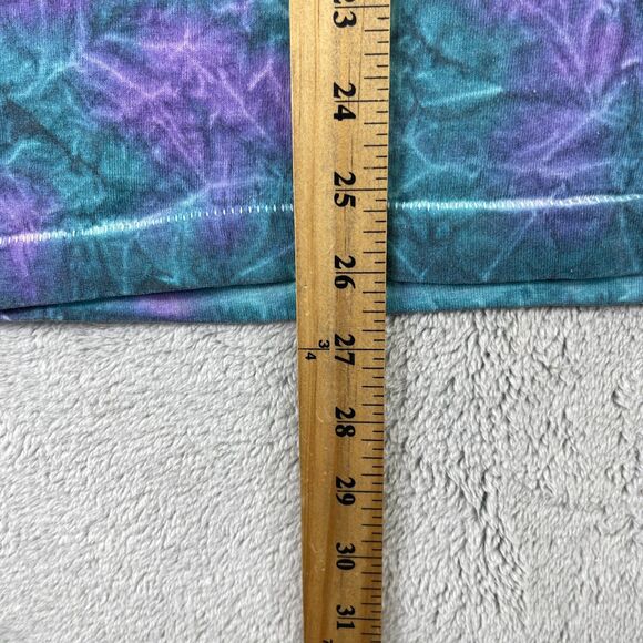 Vintage Fruit of the Loom T Shirt Mens Large Purple Blue Tie Dye Single Stitch - Picture 10 of 11